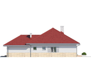 Elewacja 3 projektu domu Adela