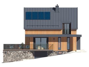 Elewacja 1 projektu domu Agrest 2