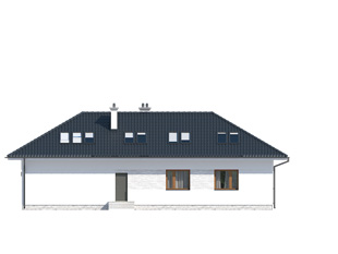 Elewacja 3 projektu domu Aksamit 2