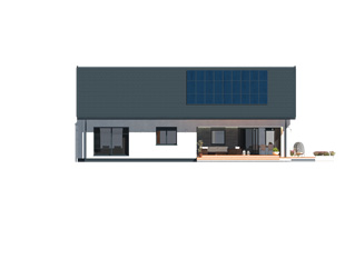 Elewacja 4 projektu domu Aksamit 6