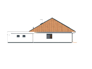 Elewacja 3 projektu domu Aksamit 6