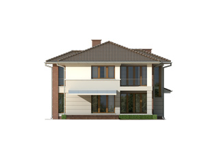Elewacja 4 projektu domu Alabaster