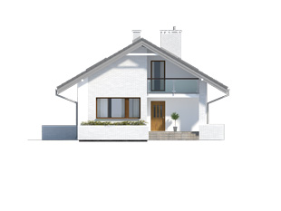 Elewacja 2 projektu domu Amarant
