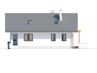 Elewacja 3 projektu domu Amarant