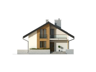 Elewacja 2 projektu domu Amarant dr-T