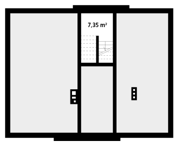 Rzut parteru projektu domu Arion