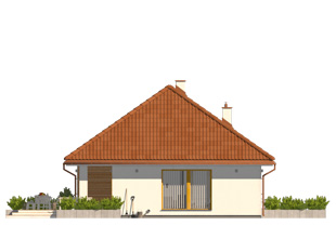 Elewacja 1 projektu domu Aruba