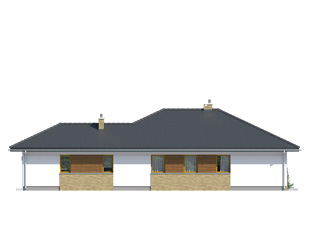 Elewacja 3 projektu domu Aster 2