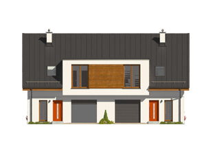 Elewacja 2 projektu domu Bali