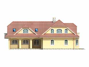 Elewacja 1 projektu domu Baśka
