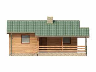 Elewacja 2 projektu domu Best 3 dr-S