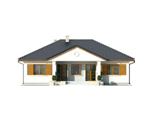 Elewacja 4 projektu domu Borówka 2
