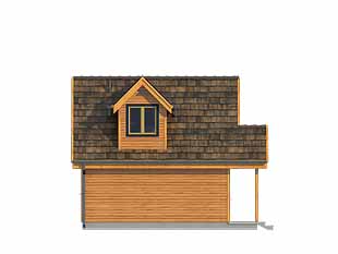 Elewacja 2 projektu domu Bratek dr-S