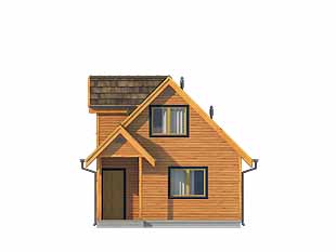 Elewacja 1 projektu domu Bratek dr-S