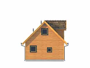 Elewacja 3 projektu domu Bratek dr-S