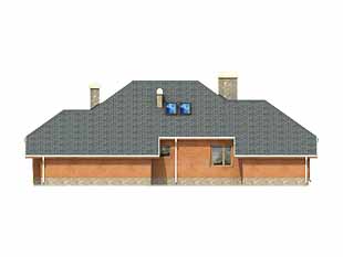 Elewacja 1 projektu domu Cedr dr-S