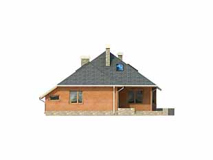 Elewacja 4 projektu domu Cedr dr-S