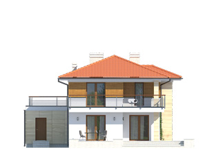 Elewacja 4 projektu domu Cyprys 7