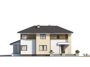 Elewacja 3 projektu domu Cyprys 8