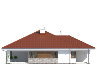 Elewacja 1 projektu domu Decyma
