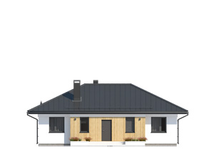 Elewacja 2 projektu domu Decyma 10