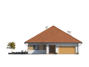 Elewacja 2 projektu domu Decyma 11