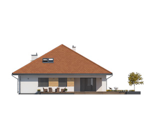 Elewacja 4 projektu domu Decyma 11