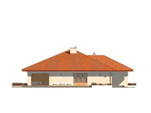 Elewacja 1 projektu domu Decyma 12