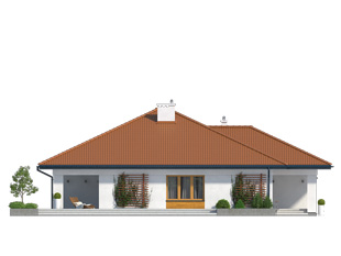 Elewacja 1 projektu domu Decyma 6