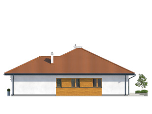 Elewacja 3 projektu domu Decyma 6
