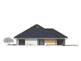 Elewacja 1 projektu domu Decyma 9
