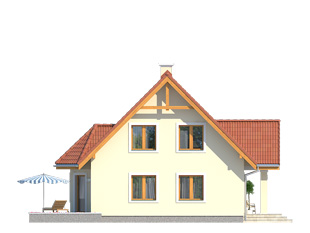 Elewacja 1 projektu domu Echo 3