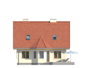 Elewacja 4 projektu domu Echo 3