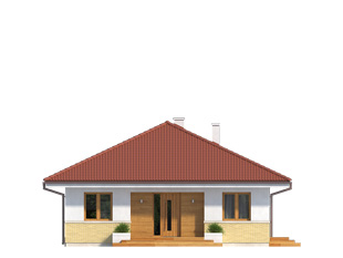 Elewacja 2 projektu domu Elka 3