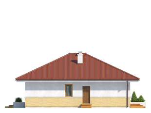 Elewacja 3 projektu domu Elka 3