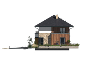 Elewacja 3 projektu domu Fen