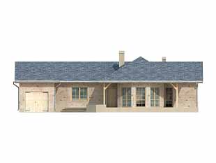 Elewacja 2 projektu domu Fraza dr-S