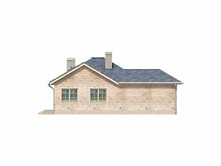 Elewacja 3 projektu domu Fraza dr-S