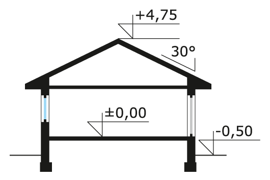 Przekrój projektu Fraza dr-S - przekrój