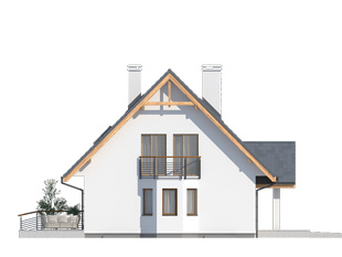 Elewacja 1 projektu domu Goździk