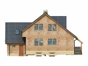 Elewacja 4 projektu domu Grab dr-C