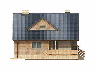 Elewacja 3 projektu domu Grab dr-C