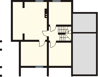 Rzut parteru projektu domu Grab dr-C