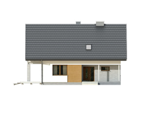 Elewacja 2 projektu domu Indygo 2 dr-T