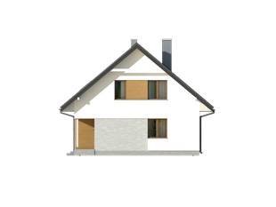 Elewacja 3 projektu domu Indygo 2 dr-T