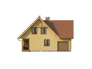 Elewacja 2 projektu domu Jaśmin 3 dr-S