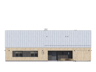 Elewacja 2 projektu domu Jemioła