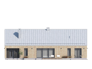 Elewacja 4 projektu domu Jemioła