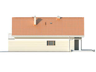 Elewacja 4 projektu domu Jodła
