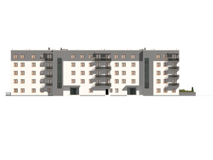 Elewacja 2 projektu domu Kapitalny